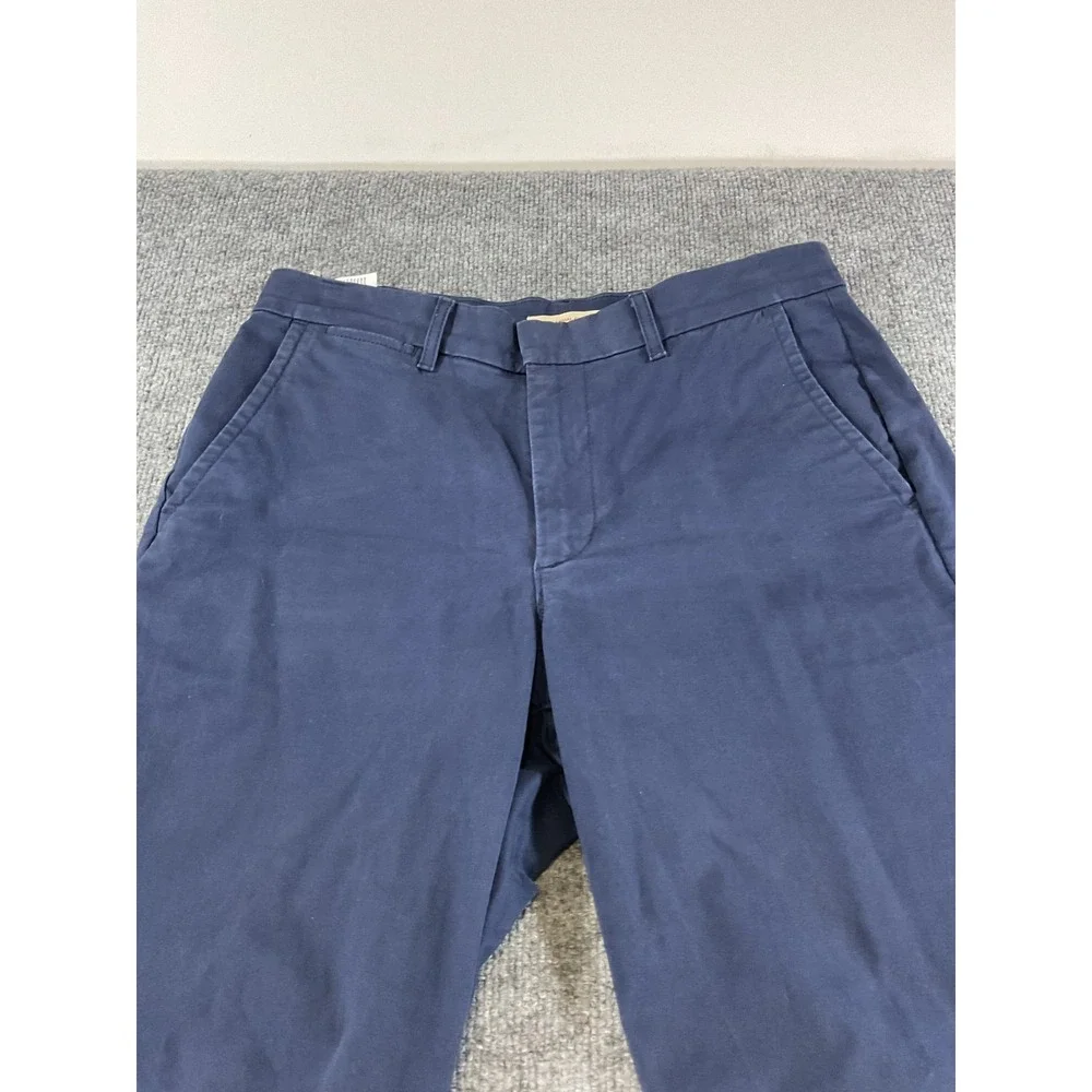Levis Premium Essential Chino Pants Mens 28x29 Slim Fit Navy Blue Stretch Casual